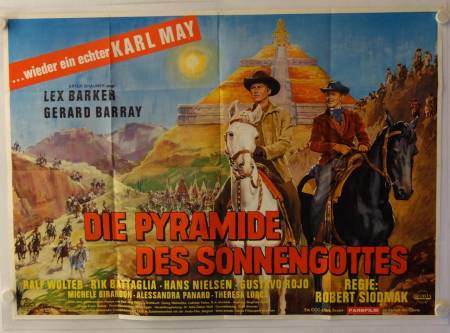 Karl May Die Pyramide des Sonnengottes originales deutsches A0-Filmplakat